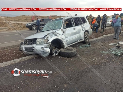 Խոշոր ավտովթար Շիրակի մարզում. ՀՀ ՊՆ ծառայողը Mitsubishi Pajero-ով վթարի է ենթարկվել և հայտնվել նոր կառուցվող ճանապարհի մեջտեղում. կան վիրավորներ. ՖՈՏՈՌԵՊՈՐՏԱԺ, ՏԵՍԱՆՅՈՒԹ