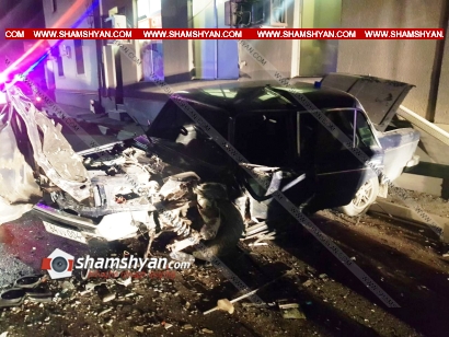 Խոշոր ավտովթար Մասիս քաղաքում. բախվել են  Mitsubishi Colt–ն ու 06-ը. 6 վիրավորներից  2-ը երեխաներ են. ՖՈՏՈՌԵՊՈՐՏԱԺ