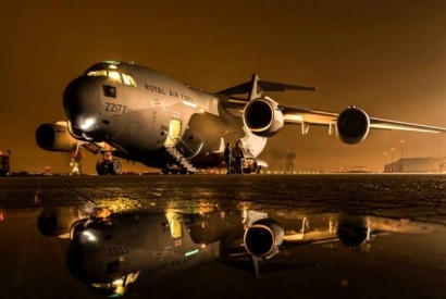 Բրիտանիայի ռազմափոխադրական ինքնաթիռները 3 օրում 8 չվերթ են իրականացրել դեպի Ուկրաինա