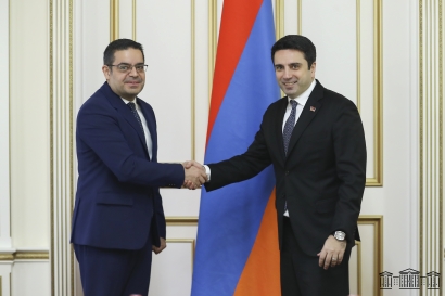 ՀՀ ԱԺ նախագահն ընդունել է Հայաստանում Սիրիայի արտակարգ և լիազոր դեսպանին