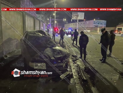 Խոշոր ավտովթար՝ Երևանում. Ոստիկանության զորքերի դիմաց բախվել են Volkswagen-ն ու ՎԱԶ 21101-ը, կա վիրավոր. ՖՈՏՈՌԵՊՈՐՏԱԺ