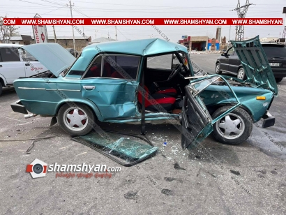 Խոշոր ավտովթար Արմավիրի մարզում. բախվել են Toyota Camry-ն, Opel-ն ու 06-ը. կան վիրավորներ. 06-ը վերածվել է մետաղյա ջարդոնի. ՖՈՏՈՌԵՊՈՐՏԱԺ
