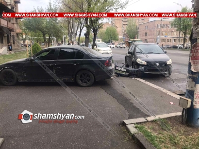 Ավտովթար Երևանում. բախվել են BMW-ն, Mercedes-ն ու Suzuki-ն. օպերատիվ են գործել Երևանի գնդի պարեկները. ՖՈՏՈՌԵՊՈՐՏԱԺ