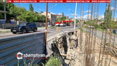Հերթական փլուզման վտանգը՝ Երևանում. Գոգոլի փողոցում ճանապարհը դարձել է միակողմանի. պատճառը՝ կատարվող շինարարությունն է. ՖՈՏՈՌԵՊՈՐՏԱԺ, ՏԵՍԱՆՅՈՒԹ