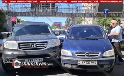 Ավտովթար՝ Երևանում. Արշակունյաց պողոտայում բախվել են Honda Pilot-ն ու Opel-ը. ՖՈՏՈՌԵՊՈՐՏԱԺ, ՏԵՍԱՆՅՈՒԹ