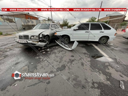 Ավտովթար Արմավիրի մարզում. Էջմիածին քաղաքում բախվել են Mercedes-ն ու ВАЗ 2114-ը. կա վիրավոր. ՖՈՏՈՌԵՊՈՐՏԱԺ