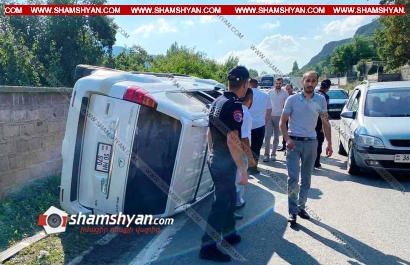Ավտովթար Լոռու մարզում. 23-ամյա վարորդը Lexus GX-470-ով կողաշրջվել է. օպերատիվ են գործել Վանաձորի պարեկներն ու բժիշկները. ՖՈՏՈՌԵՊՈՐՏԱԺ