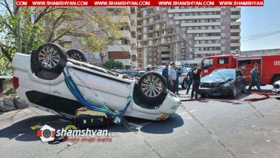 Ողբերգական ավտովթար՝ Երևանում. Արաբկիրի թաղապետարանի մոտ բախվել են Opel-ն ու Lexus-ը, վերջինս գլխիվայր շրջվել է, մահացածին ավտոմեքենայից դուրս են բերել փրկարարները, կա 1 վիրավոր. ՖՈՏՈՌԵՊՈՐՏԱԺ, ՏԵՍԱՆՅՈՒԹ