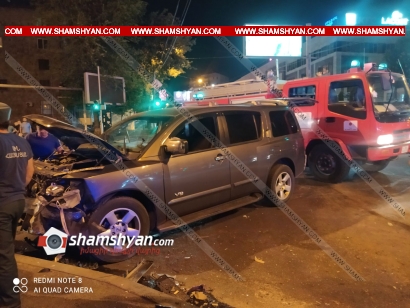 Խոշոր ավտովթար Երևանում. բախվել են Nissan Armada-ն ու Mercedes C-ն. կան վիրավորներ. ՖՈՏՈՌԵՊՈՐՏԱԺ