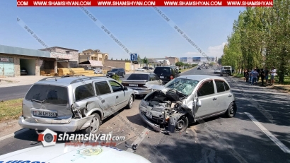 Շղթայական ավտովթար՝ Երևանում. Հյուսիսային ավտոկայանի մոտ բախվել են Mercedes ML320, Honda Concept, Nissan March, Opel Astra, UAZ մակնիշի ավտոմեքենաները, կա վիրավոր, պարեկների կողմից երթևեկությունը ժամանակավորապես դադարեցվել է. ՖՈՏՈՌԵՊՈՐՏԱԺ․ՏԵՍԱՆՅՈՒԹ 