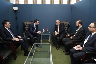 Նիկոլ Փաշինյանը Նյու Յորքում հանդիպել է Վրաստանի վարչապետ Իրակլի Ղարիբաշվիլիի հետ. ՏԵՍԱՆՅՈՒԹ