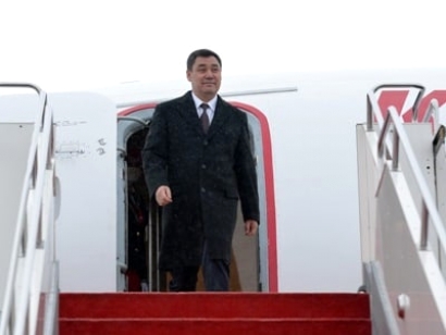 Ղրղզստանի նախագահ Սադիր Ժապարովը ժամանել է Երևան