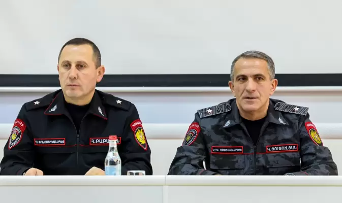 ՀՀ ՆԳՆ ոստիկանության պետ-ՆԳ նախարարի տեղակալ Կամո Ցուցուլյանը աշխատանքային խորհրդակցություն է անցկացրել Ոստիկանության Գվարդիայի ստորաբաժանումների ղեկավարների հետ․ ՖՈՏՈՌԵՊՈՐՏԱԺ, ՏԵՍԱՆՅՈՒԹ