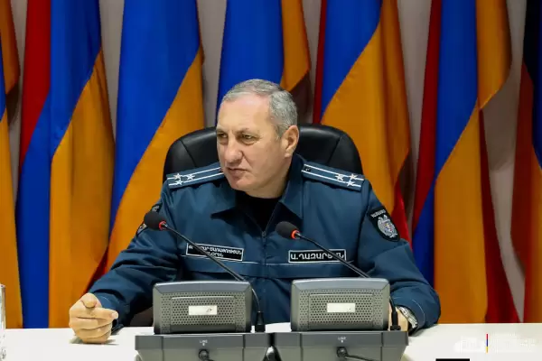 ՀՀ Ներքին գործերի Փրկարար ծառայության տնօրեն- ՆԳ նախարարի տեղակալ, գնդապետ Արամ Ղազարյանը աշխատանքային խորհրդակցություն է անցկացրել․ՖՈՏՈՌԵՊՈՐՏԱԺ, ՏԵՍԱՆՅՈՒԹ