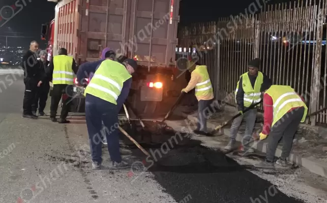 Երևանի քաղաքապետ Տիգրան Ավինյանի հանձնարարականով մայրաքաղաքում շարունակվում են փոսալցման աշխատանքները․ ողջ գիշեր աշխատանքներն իրականացվել են Դավիթ Բեկի պողոտայում․ ՖՈՏՈՌԵՊՈՐՏԱԺ, ՏԵՍԱՆՅՈՒԹԵՐ