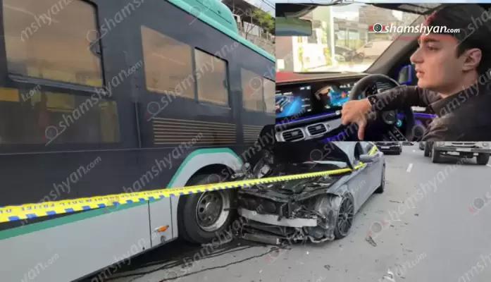 Երևանում 19-ամյա «Շումախերին», ով «Mercedes CLS»-ով փորձում էր «նվաստացնել» մեկ այլ վարորդի ու դարձել էր խոշոր ավտովթարի պատճառ, ինչի հետևանքով մի քանի հոգի տեղափոխվել էին հիվանդանոց, դատարանը երկամսյա տնային կալանք տվեց․ ՖՈՏՈՌԵՊՈՐՏԱԺ, ՏԵՍԱՆՅՈւԹ