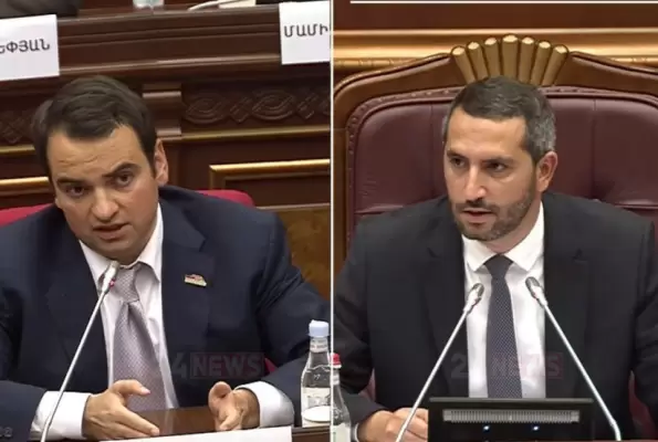 Հնչել են պարականոն արտահայտություններ. Ռուբեն Ռուբինյանն ու Նարեկ Կարապետյանը պարզաբանեցին ԱԺ-ում եղած միջադեպը