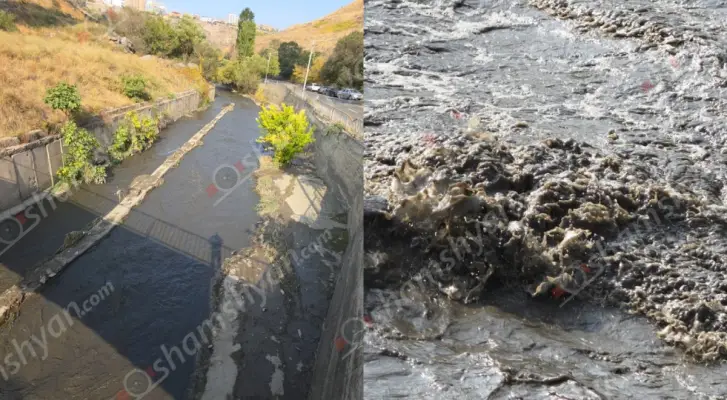 Երևանում Հրազդանի կիրճով հոսող՝ երբեմնի մաքուր ու զուլալ Հրազդան գետը վերածվել է ցեխաջրի. Շրջակա միջավայրի նախարարությունն անելիք չունի՞. ՖՈՏՈՌԵՊՈՐՏԱԺ, ՏԵՍԱՆՅՈւԹ